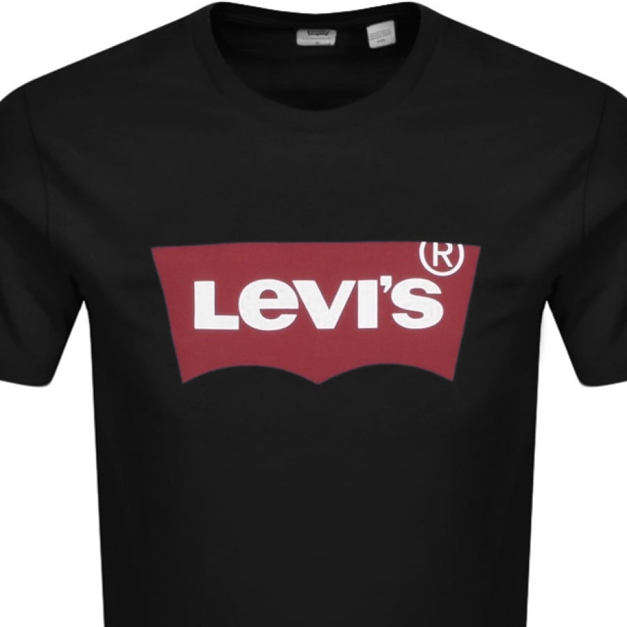 Alternative Image for ProductLevis Logo Crew Neck T Shirt Black2